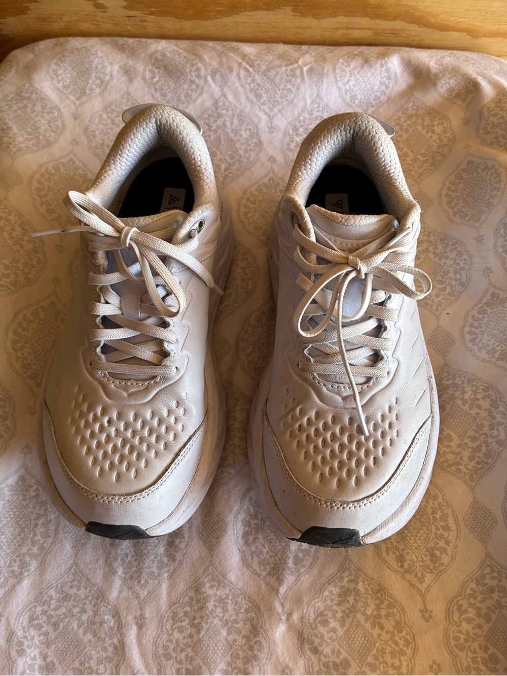 HOKA Sneakers in Frost/Frost Size 8.5 - Picture 4 of 12